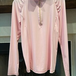 Lilly Pulitzer Luxletic Pink Long Sleeve Women's Top